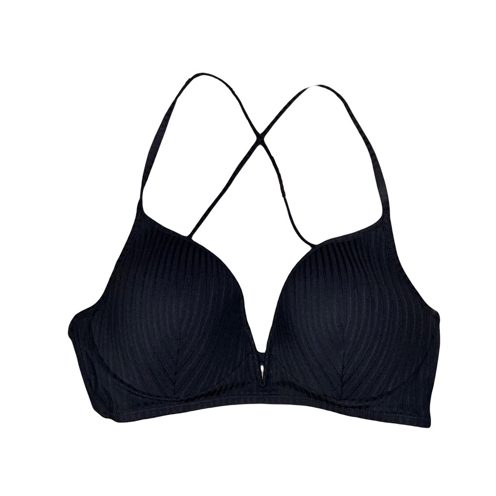 Black XL Strappy Bikini Top